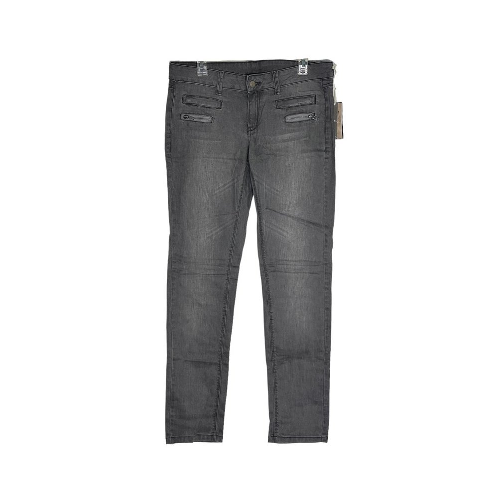 NWT Mango Gray Cremy Denim Jeans Size 10